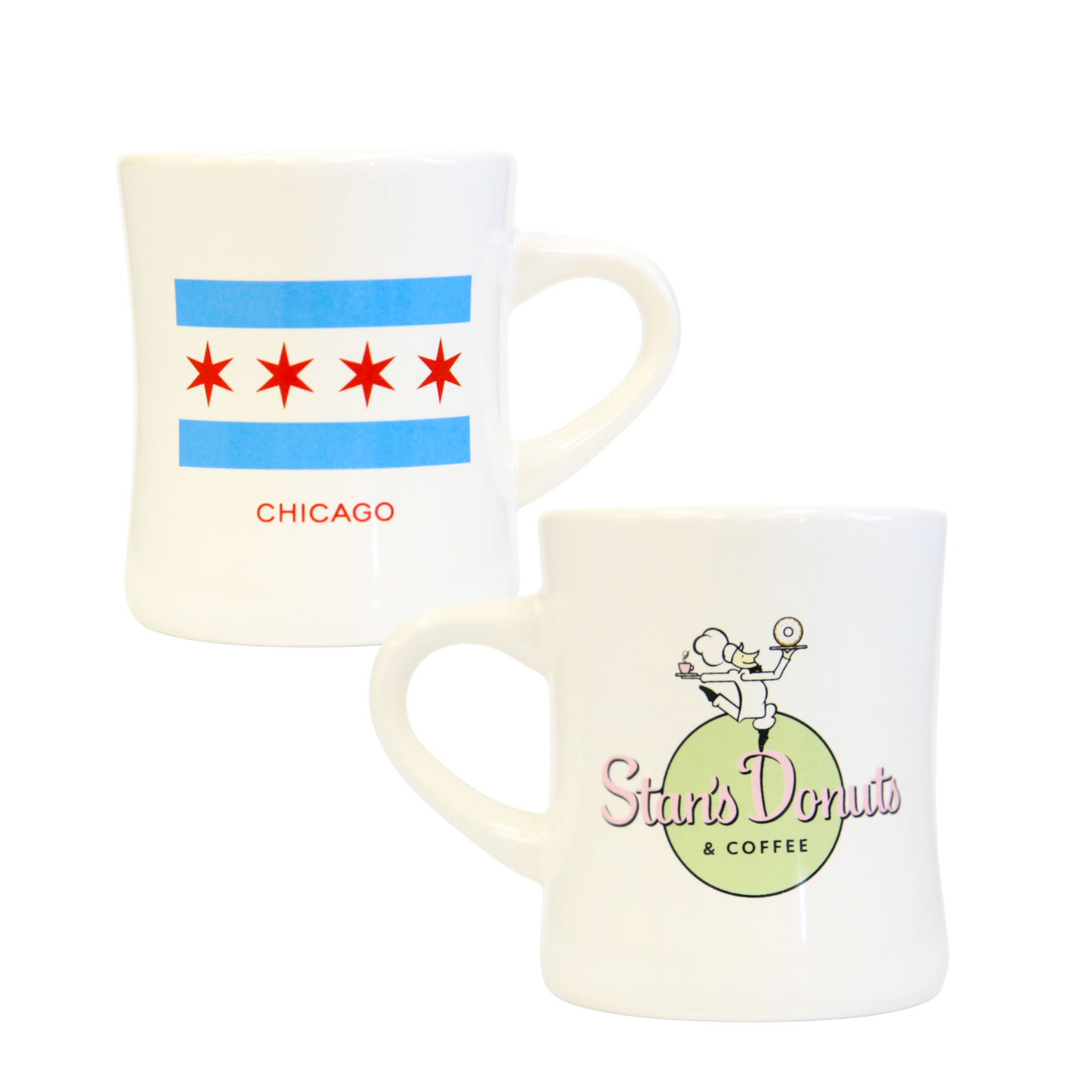 Chicago Flag Diner Mug