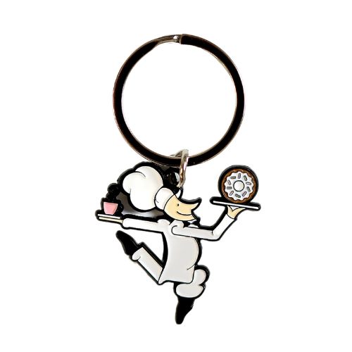 Stan's Donuts Metal & Enamel Keychain