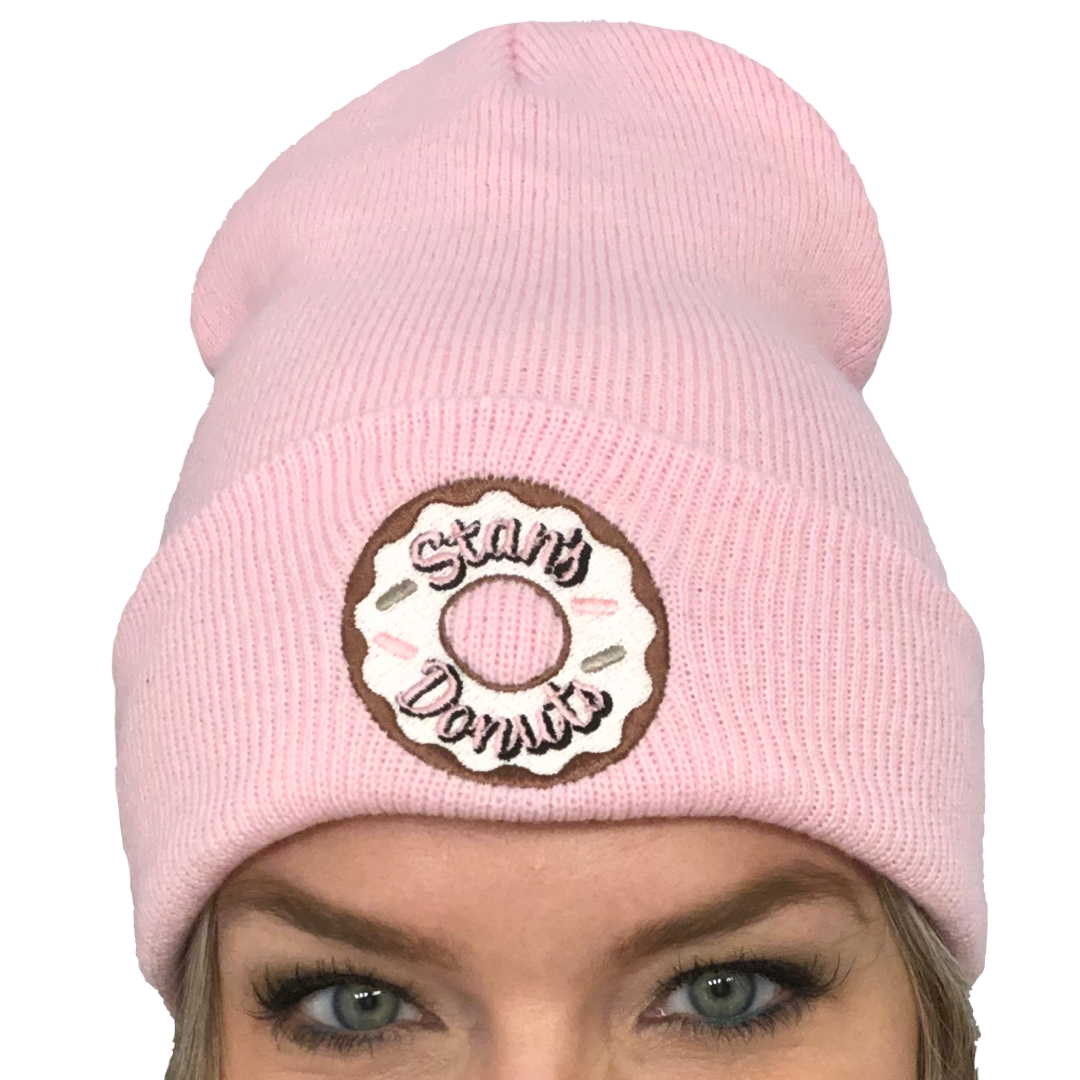 Pink Classic Cuffed Beanie